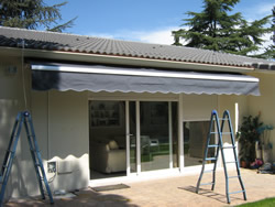 Toldos con brazo extensible